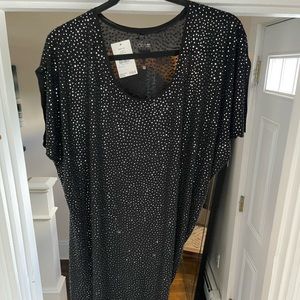 Black beaded sequin dress